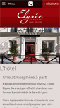 Mobile Screenshot of hotelelyseegaredelyon.fr
